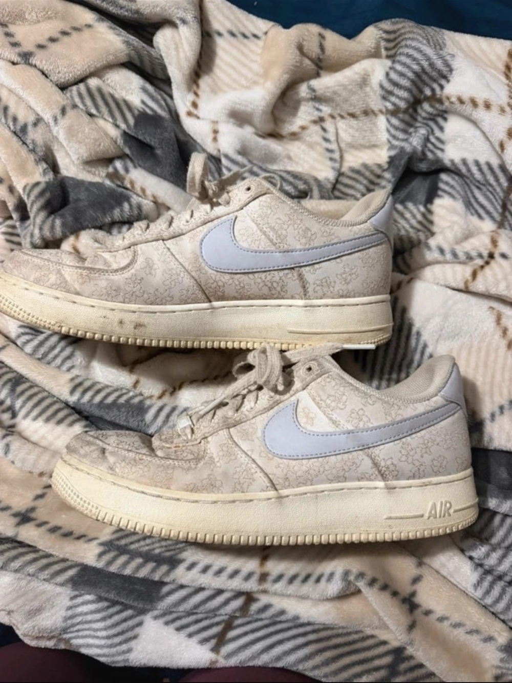 Nike Cream Floral Air Force 1 07